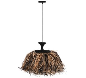 ΦΩΤΙΣΤΙΚΟ ΟΡΟΦΗΣ ORDEM HM4716 ΚΑΠΕΛΟ ΙΝΕΣ SISAL & ΜΠΑΝΑΝΑΣ-ΜΑΥΡΟ & ΦΥΣΙΚΟ Φ60x50Υεκ |  Οροφής στο espiti