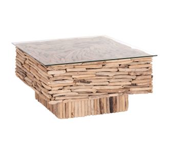 ΤΡΑΠΕΖΙ ΣΑΛΟΝΙΟΥ ΤΕΤΡΑΓΩΝΟ SPARROW HM9960 DRIFTWOOD--ΓΥΑΛΙ 95x95x51,5Υεκ. |  Τραπέζια στο espiti