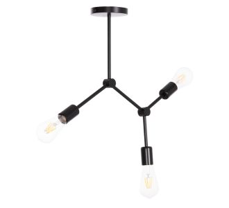 ΦΩΤΙΣΤΙΚΟ ΟΡΟΦΗΣ 3-ΦΩΤΟ LIGHTY HM7404.11 ΜΕΤΑΛΛΟ ΣΕ ΜΑΥΡΟ 52x5x48Υεκ. |  Οροφής στο espiti