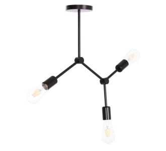 ΦΩΤΙΣΤΙΚΟ ΟΡΟΦΗΣ 3-ΦΩΤΟ LIGHTY HM7404.11 ΜΕΤΑΛΛΟ ΣΕ ΜΑΥΡΟ 52x5x48Υεκ. |  Οροφής στο espiti
