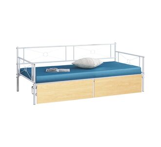 ΚΡΕΒΑΤΙ-ΚΑΝΑΠΕΣ BERNIE HM21121.02 ΛΕΥΚΟ ΜΕΤΑΛΛΟ & SONAMA ΣΥΡΤΑΡΙΑ- ΓΙΑ 190x90εκ. |  Κρεβάτια στο espiti