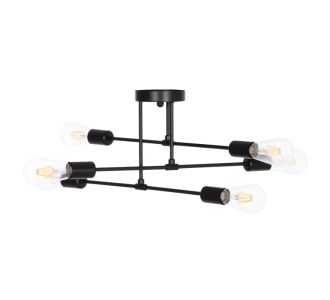 ΦΩΤΙΣΤΙΚΟ ΟΡΟΦΗΣ ΠΟΛΥΦΩΤΟ LIGHTY HM7427.11 ΜΕΤΑΛΛΟ ΣΕ ΜΑΥΡΟ 51x51x23Υεκ. |  Οροφής στο espiti
