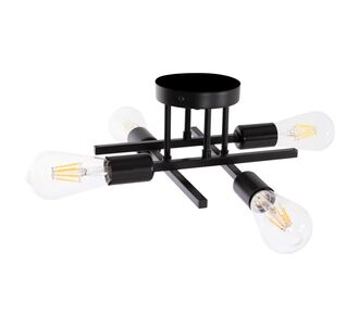 ΦΩΤΙΣΤΙΚΟ ΟΡΟΦΗΣ ΠΟΛΥΦΩΤΟ LIGHTY HM7428.11 ΜΕΤΑΛΛΟ ΣΕ ΜΑΥΡΟ 28x28x15Υεκ. |  Οροφής στο espiti