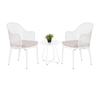 ΣΕΤ LOUNGE 3TMX ΕΞ.ΧΩΡΟΥ OREGO HM21107.02 ΑΛΟΥΜΙΝΙΟ & ΜΕΤΑΛΛΟ ΣΕ ΛΕΥΚΟ |  Σαλόνια κήπου στο espiti