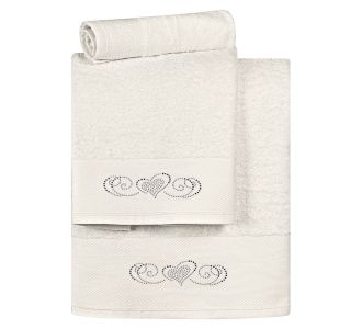 Beauty Home Σετ πετσέτες Art 3174  Σετ 3τμχ  Εκρού       |  Σετ Πετσέτες στο espiti