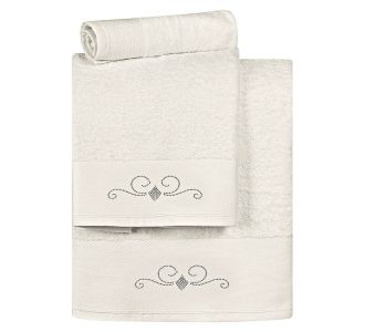 Beauty Home Σετ πετσέτες Art 3175  Σετ 3τμχ  Εκρού       |  Σετ Πετσέτες στο espiti