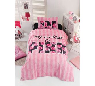 Beauty Home Σετ κουβερλί μονό Pink Art 6113 160x240 Ροζ       |  Κουβερλί Παιδικά στο espiti