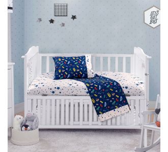 Beauty Home Σετ σεντόνια βρεφικά Art 5174 120x160 Μπλε       |  Βρεφικά Σεντόνια στο espiti