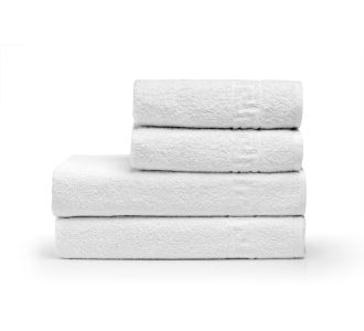 Beauty Home Πετσέτα Προσώπου Ξενοδοχείου Gentle 500gsm Greek Border Art Ε3008 100% Cotton 50x95 Λευκό       |  Μπάνιο στο espiti