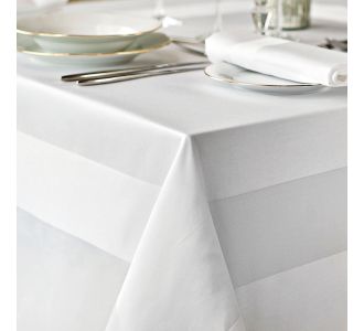 Beauty Home Τραπεζομάντηλο επαγγελματικό Satin Band Art Ε8018 105x105 Λευκό       |  Τραπεζαρία στο espiti