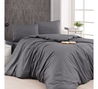 Beauty Home Παπλωματοθήκη υπέρδιπλη μονόχρωμη Art 1999 230x250 Ανθρακί       |  Παπλωματοθήκες Υπέρδιπλες στο espiti