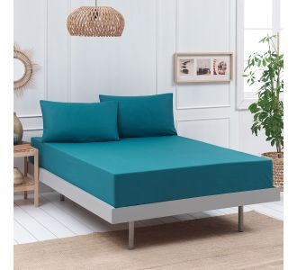 Beauty Home Σεντόνι μονό μονόχρωμο με λάστιχο Art 1999 110x200+30 Πετρόλ       |  Μονόχρωμα Μονά στο espiti