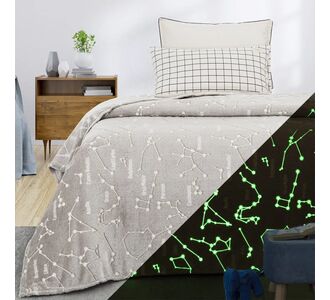Beauty Home Κουβέρτα μονή φωσφορίζουσα Flash Art 6252 160x220 Γκρι       |  Κουβέρτες Παιδικές στο espiti