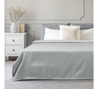 Beauty Home Κουβέρτα υπέρδιπλη Stripe ζακάρ Art 11172 230x270 Γκρι       |  Υπνοδωμάτιο στο espiti