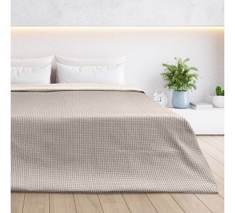 Beauty Home Κουβέρτα King Size διπλής όψεως Cross matelasse Art 11173 260x270 Άμμου       |  Κουβέρτες Βαμβακερές Υπέρδιπλες στο espiti