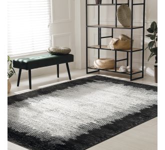 Beauty Home Διάδρομος με το μέτρο Prestige Art 9321 67cm Grey Black - Γκρι Μαύρο       |  Χαλιά Διάδρομοι στο espiti