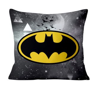Beauty Home Μαξιλάρι με γέμιση Art 6184 Batman 40x40 Γκρι       |  Παιδικά διακοσμητικά μαξιλάρια στο espiti
