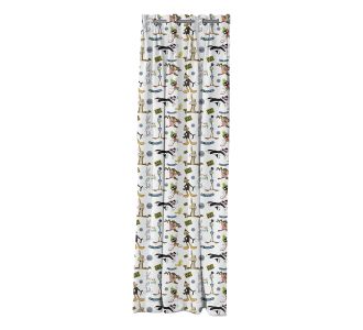 Beauty Home Κουρτίνα με 8 μεταλλικούς κρίκουςArt 6188 Looney Tunes 180x250 Εμπριμέ       |  Ετοιμες παιδικές κουρτίνες στο espiti
