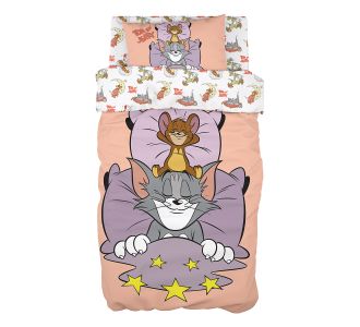 Beauty Home Σετ σεντόνια μονά Art 6194 Tom and Jerry 165x250 Εμπριμέ       |  Σεντόνια Παιδικά στο espiti
