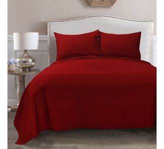 Beauty Home Σετ σεντόνια King Size με λάστιχο 4 Seasons Art 12000 260x270 Κόκκινο       |  Μονόχρωμα Υπέρδιπλα στο espiti