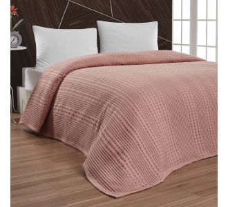 Beauty Home Πικέ μονή Division Αrt 1995 Ροδακινί 170x240       |  Κουβέρτες Βαμβακερές Μονές στο espiti