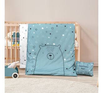 Beauty Home Σετ σεντόνια βρεφικά Bear Art 5185 120x160 Εμπριμέ       |  Βρεφικά Σεντόνια στο espiti