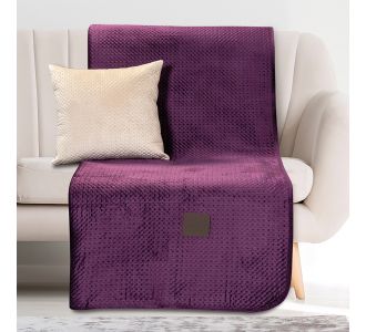 Beauty Home Ριχτάρι Velvety σετ 3τμχ Art 8411 (180x170+180x250+180x300) Μωβ       |  Ριχτάρια στο espiti