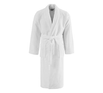Beauty Home Μπουρνούζι Assist βελουτέ με γιακά Art Ε3054 55%Cot-45%Pol 300gsm Λευκό XL      |  Μπουρνούζια στο espiti