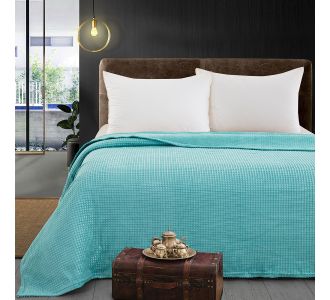 Beauty Home Κουβέρτα μονόχρωμη υπέρδιπλη Fleece Art 11554 220x240 Τυρκουαζ       |  Κουβέρτες Βελουτέ Υπέρδιπλες στο espiti