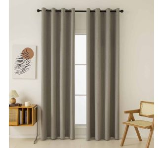 Beauty Home Ύφασμα κουρτίνας με το μέτρο Full Blackout σκίασης Total Art 8446 Φ280 Μπεζ       |  Ετοιμες κουρτίνες με σχέδιο στο espiti