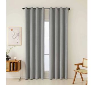 Beauty Home Ύφασμα κουρτίνας με το μέτρο Full Blackout σκίασης Total Art 8446 Φ280 Γκρι       |  Ετοιμες κουρτίνες με σχέδιο στο espiti