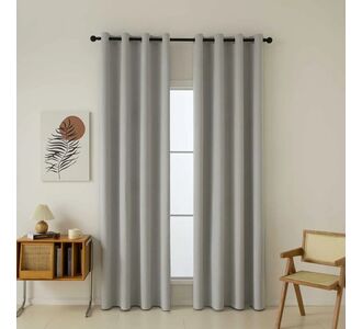 Beauty Home Ύφασμα κουρτίνας με το μέτρο Full Blackout σκίασης Total Art 8446 Φ280 Ασημί       |  Ετοιμες κουρτίνες με σχέδιο στο espiti