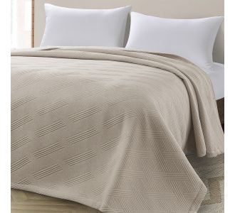 Beauty Home Κουβέρτα ζακάρ μονή Point Art 11175 170x270 Άμμου       |  Υπνοδωμάτιο στο espiti