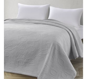 Beauty Home Κουβέρτα ζακάρ μονή Frame Art 11176 170x270 Γκρι       |  Υπνοδωμάτιο στο espiti