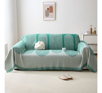 Beauty Home Ριχτάρια σετ 2τμχ Art 8618 (180x250 + 180x300) Πράσινο       |  Ριχτάρια στο espiti