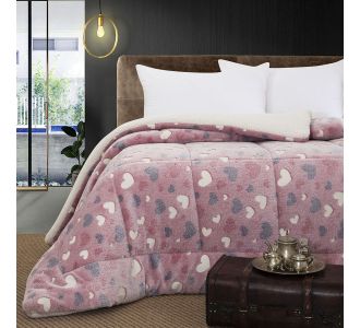 Beauty Home Κουβερτοπάπλωμα μονό φωσφοριζέ Glow Art 6153 160x220 Ροζ       |  Παπλώματα Παιδικά στο espiti