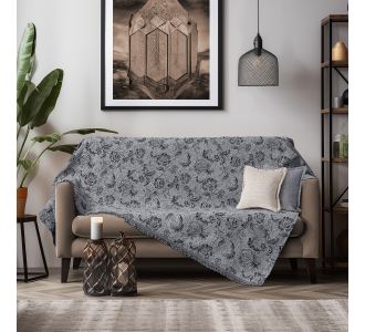 Beauty Home Ριχτάρι Τετραθέσιο Art 8627 180x350 Σκούρο Γκρι       |  Ριχτάρια στο espiti