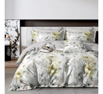 Beauty Home Σετ σεντόνια υπέρδιπλα με λάστιχο Art 12610 Giovanni 165x200+30 Γκρι       |  Σεντόνια Υπέρδιπλα / King Size στο espiti