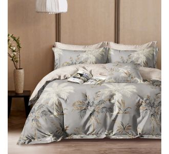 Beauty Home Σετ σεντόνια υπέρδιπλα με λάστιχο Art 12615 Olivier 165x200+30 Γκρι       |  Σεντόνια Υπέρδιπλα / King Size στο espiti