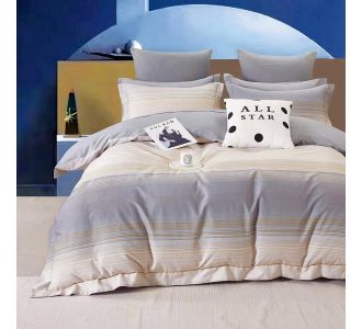 Beauty Home Σετ παπλωματοθήκη υπέρδιπλη Art 12618 Bach 230x250 Γκρι,Μπεζ       |  Παπλωματοθήκες Υπέρδιπλες στο espiti