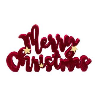 Beauty Home ΔΙΑΚΟΣΜΗΤΙΚΟ ΒΕΛΟΥΔΙΝΟ MERRY CHRISTMAS 32.5X18X2CM       |  Χριστουγεννιάτικα Διακοσμητικά στο espiti
