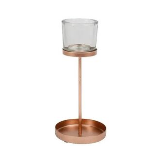 Beauty Home ΚΗΡΟΠΗΓΙΟ BILBAO ΡΟΖ ΧΡΥΣΟ 9.5 X 21.5 CM       |  Διακοσμητκά στο espiti
