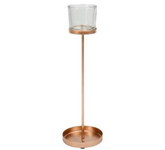 Beauty Home ΚΗΡΟΠΗΓΙΟ BILBAO ΡΟΖ ΧΡΥΣΟ 9.5 X 32 CM       |  Διακοσμητκά στο espiti
