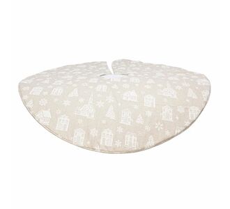 Beauty Home ΠΟΔΙΑ ΔΕΝΤΡΟΥ, ΜΠΕΖ ΜΕ ΛΕΥΚΑ ΣΠΙΤΑΚΙΑ, 90cm       |  Χριστουγεννιάτικα Διακοσμητικά στο espiti
