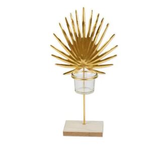 Beauty Home ΚΗΡΟΠΗΓΙΟ PALMA ΧΡΥΣΟ 16.5 X 32 CM       |  Διακοσμητκά στο espiti