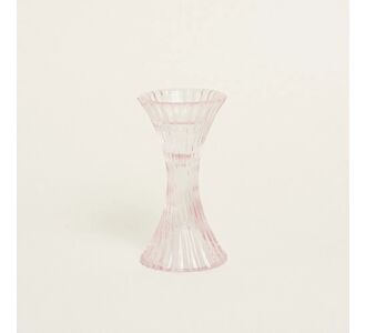 Beauty Home ΚΗΡΟΠΗΓΙΟ ΓΥΑΛΙΝΟ ΑΠΑΛΟ ΡΟΖ  7 x 14 cm       |  Διακοσμητκά στο espiti