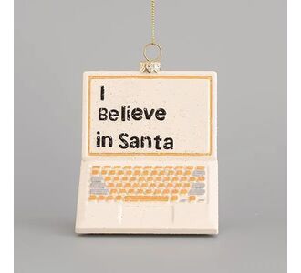 Beauty Home ΣΤΟΛΙΔΙ LAPTOP, ΛΕΥΚΟ-ΧΡΥΣΟ, 11,5x8cm       |  Χριστουγεννιάτικα Διακοσμητικά στο espiti