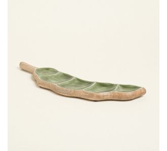 Beauty Home ΠΙΑΤΕΛΑ ΞΥΛΙΝΗ ΜΕ ΣΜΑΛΤΟ ΦΑΣΟΛΙ 11 x 50 cm       |  Διακοσμητκά στο espiti