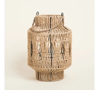 Beauty Home ΦΑΝΑΡΙ ΧΕΙΡΟΠΟΙΗΤΟ ΜΕ ΚΟΡΔΟΝΙ 36 x 24 cm       |  Διακοσμητκά στο espiti