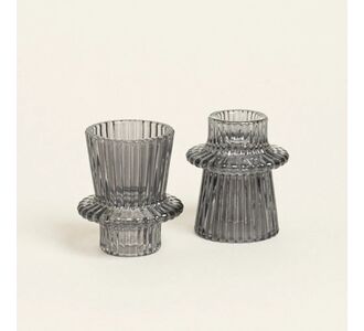 Beauty Home ΚΗΡΟΠΗΓΙΟ ΔΙΠΛΗΣ ΟΨΗΣ 6 x 7 cm ΓΚΡΙ       |  Διακοσμητκά στο espiti